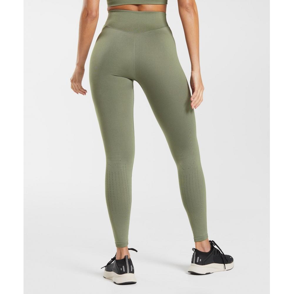 Gymshark Леггинсы бесшовные Sweat Dusty Olive B6a4t Eb1m