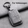 Кожаный чехол для ключа автомобиля, брелок для ключей для VW Volkswagen Golf 7 MK7 Tiguan MK2 для Ateca Leon FR Ibiza Skoda Octavia Kodiaq