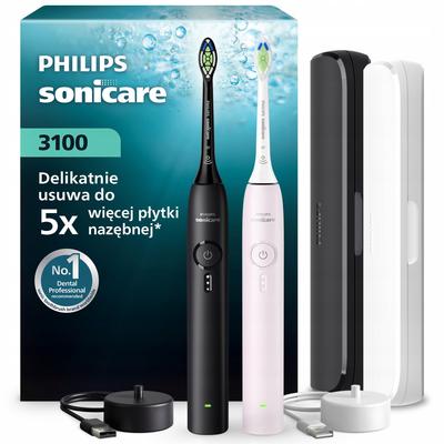 Philips Sonicare 3100 Hx4072/42 Sonic Toothbrush Set (2 Pcs.)
