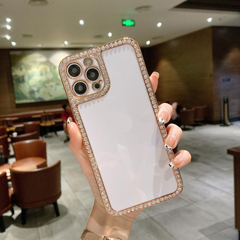 Мягкий чехол с блестящими бриллиантами и кристаллами для iPhone 15, 14, 13, 12, 11 Pro max/Samsung S22 S21 S23 Ultra A13 A23 A33 A53 A12 A22 A32 A52 A14 A54, мягкий чехол из ТПУ