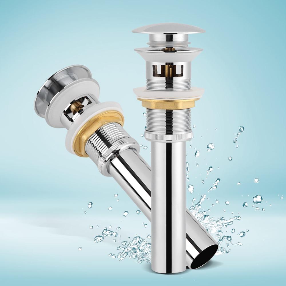 Stainless Steel Sink Drain Chrome Plated Bathroom Accessory Stable Drain Pipe Bathroom Use