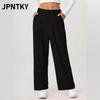 Женские модные повседневные брюки и капри JPNTKY однотонные с принтом