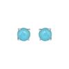 Larimar Silver Stud Earring 925 Sterling Silver Handmade Jewelry, Gift For Her
