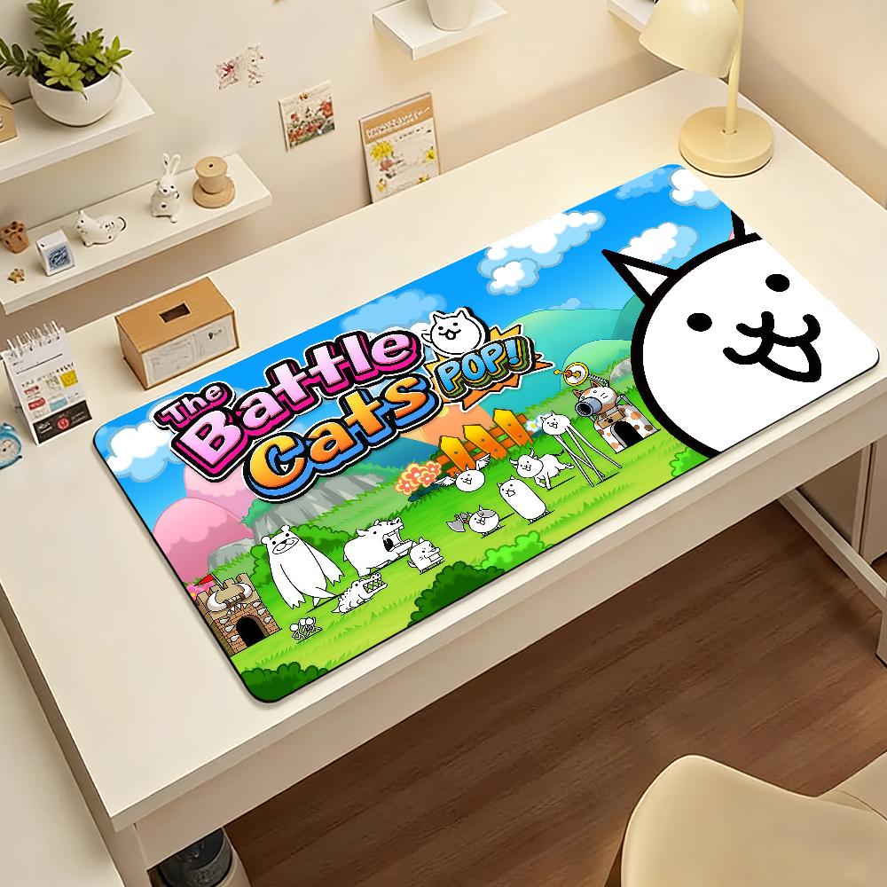Коврик для мыши BBattleS CCats Нескользящий Запирающий край DeskMat Аксессуары для ПК и ноутбуков Резиновый Офисный Клавиатура Большой Игровой XXL Ковер