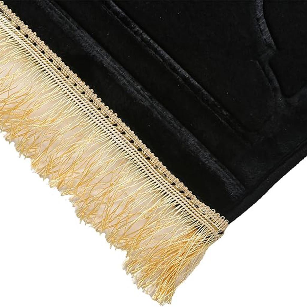 Thickened Sponge Prayer Mat with Tassel Embossed Prayer Mat Soft and Easy To Carry Can Be Used In Many Scenes