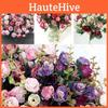 Artificial Heads 21 Silk Flowers Rose Bunch Bouquet Wedding Home Decor Outdoor