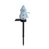Christmas Solar Snowman Light Outdoor Waterproof Snowman Christmas Stake Solar Light Garden