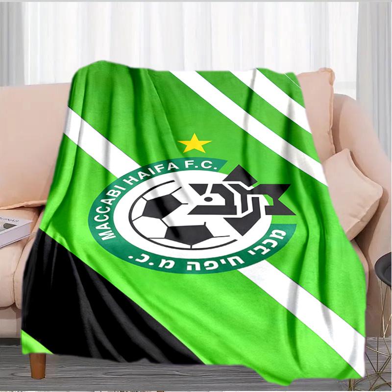 Maccabi Football Club Printed Throws Blanket Soft Flannel Blankets for Couch Bed Gifts for Men Women Picnic blanket Christmas gifts