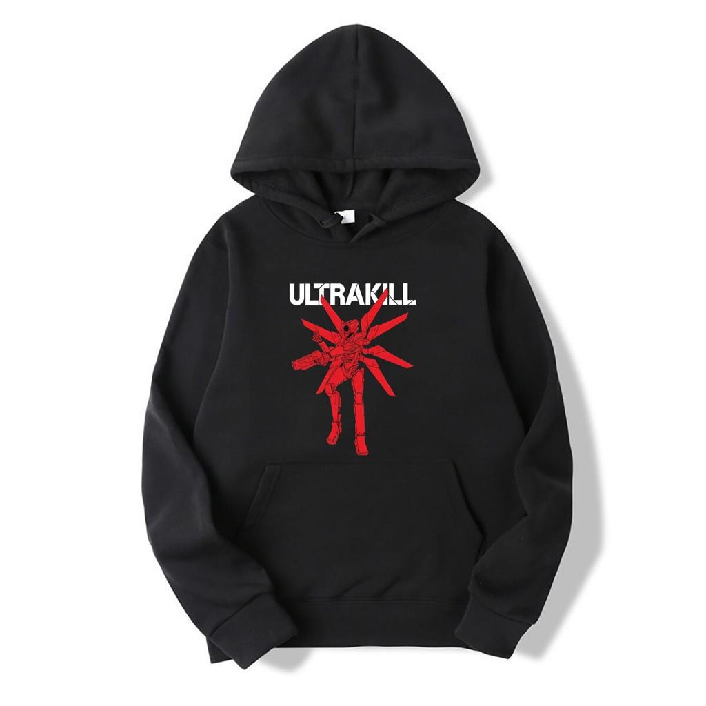 Летние худи Ultrakill Фанаты игры Гик Подарок Графический Для мужчин Хлопок Унисекс Летние Топы EU Размер