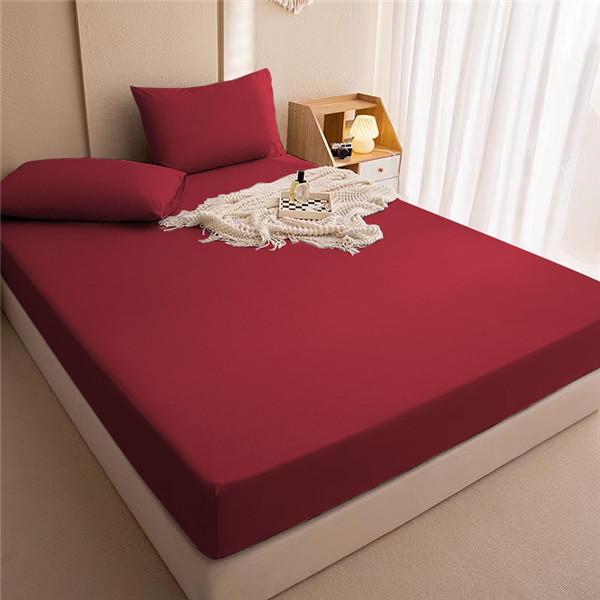 Waterproof Fitted Sheet Breathable Anti-Bacteria Solid Color Modern Mattress Cover Urine Double Bedspread Sheets Bed Set