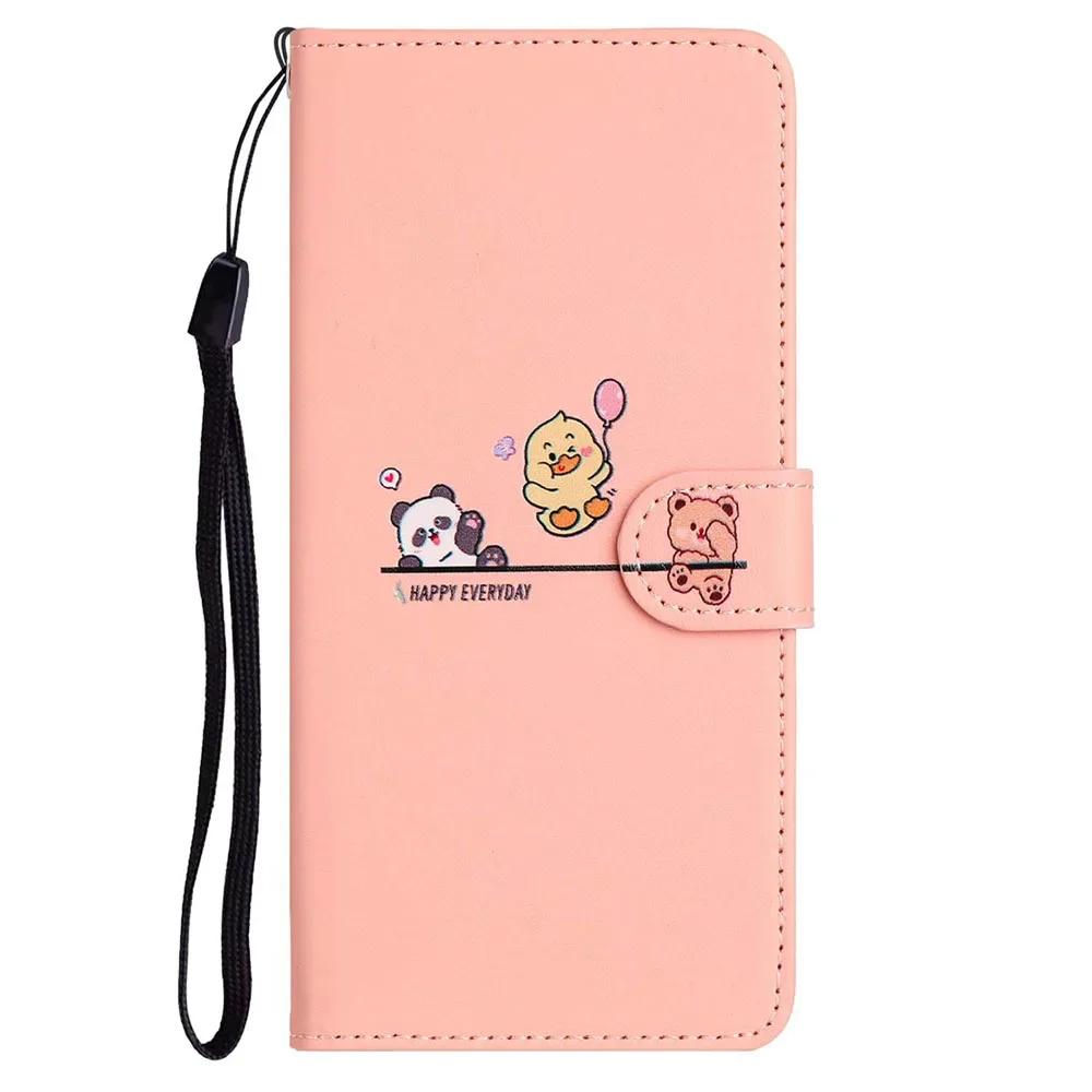 Чехол-книжка с рисунком для Xiaomi 13T Poco X7 X6 M6 M7 Pro Redmi Note 14 13 Pro Plus 13C Turbo 4 K60 Ultra K70E