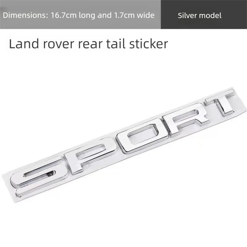Metal Car Badge Sticker for Land Rover Range Rover Sport, Rear Tailgate Letter Emblem Modification jvhn2