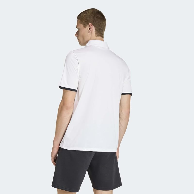 [Adidas] Футбольная рубашка-поло Entrada26 Поло Мужская MIP66 Белый/Черный (JZ6661) 2L