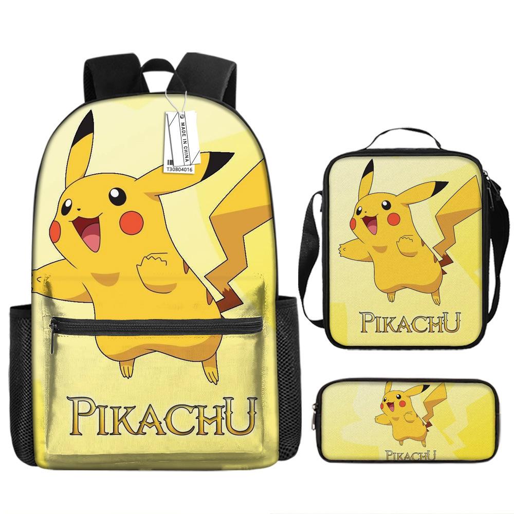 Школьный сезон Студент Школьная сумка Покемон Рюкзак Pokémon Мультяшная сумка Пенал
