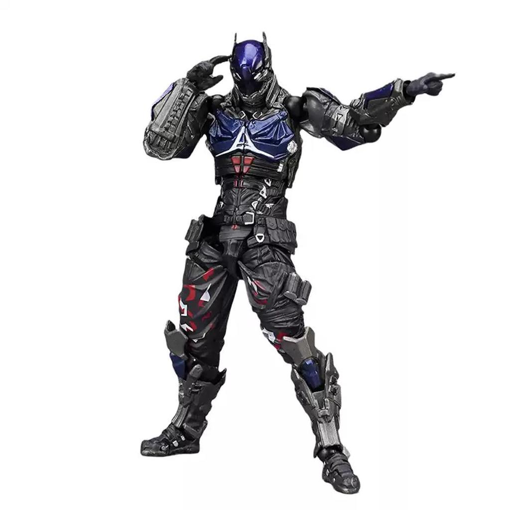 Фигурка Бэтмена из Arkham Knight в стиле Yamaguchi от Kaiyodo, шарнирная фигурка солдата-супергероя DC.