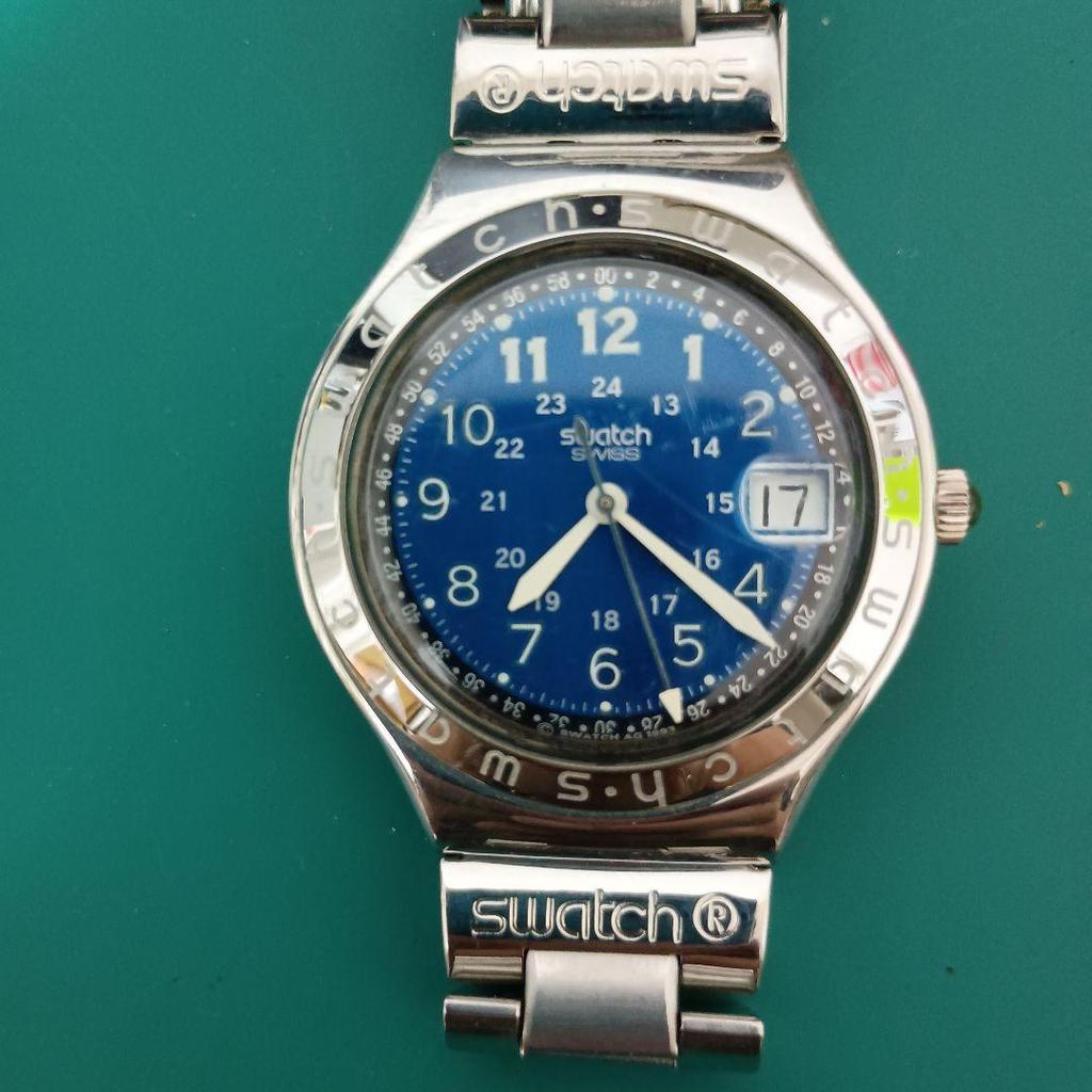 Б/у часы Swatch Irony Серебристо-синие
