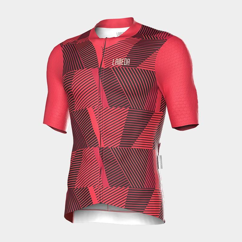 LAMEDA Cycling Jersey Short Sleeve Unisex Road Bike Apparel Breathable Quick Dry