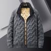 Men's Thick Winter Fleece Cotton Jacket - Large, Loose Fit