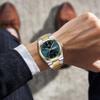 Luxury Men Watches 3Bar Waterproof Luminous Hands Date Week Stainless Steel Casual Fashion Quartz Man Business Wristwatch Reloj