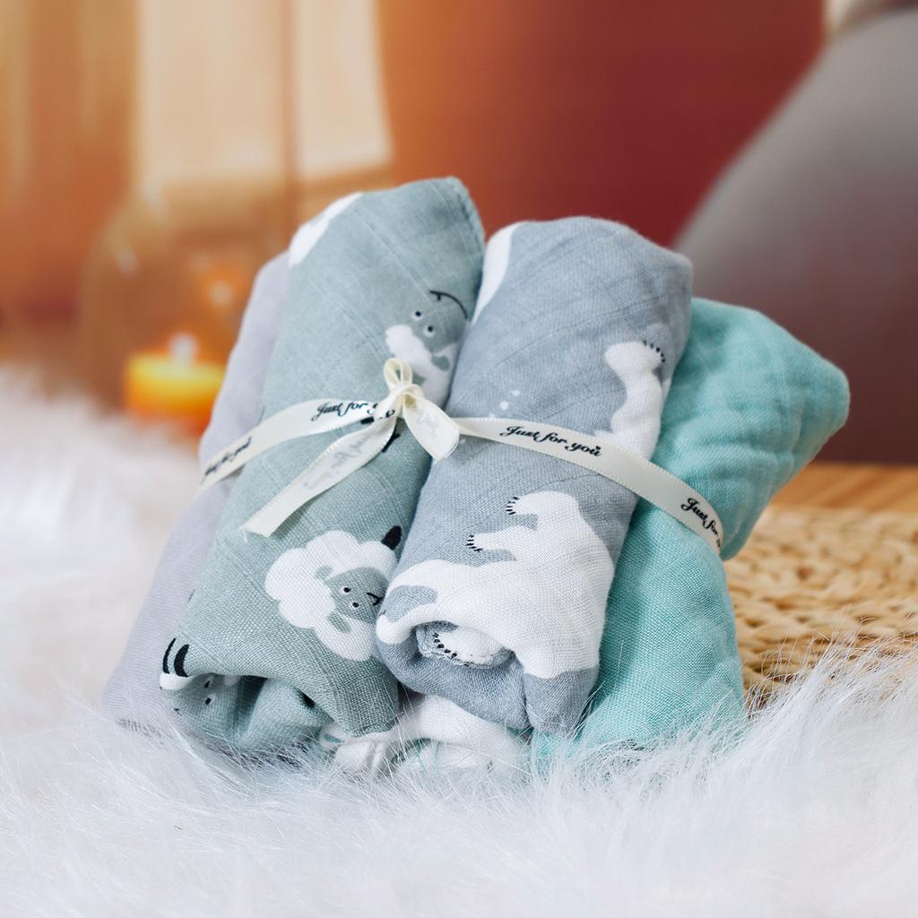 Kangobaby #My Soft Life# Новая упаковка из 5 шт., бамбуковое хлопковое дышащее муслиновое полотенце для новорожденных, салфетка для отрыжки