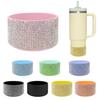 Силиконовый чехол с бриллиантовым блеском для чашки 20-40 унций, противоскользящий чехол для бутылок с водой