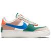 Nike Air Force 1 Shadow Sail Signal Сине-зеленые женские кроссовки Бело-зелено-шумовые кремовые CI0919-109