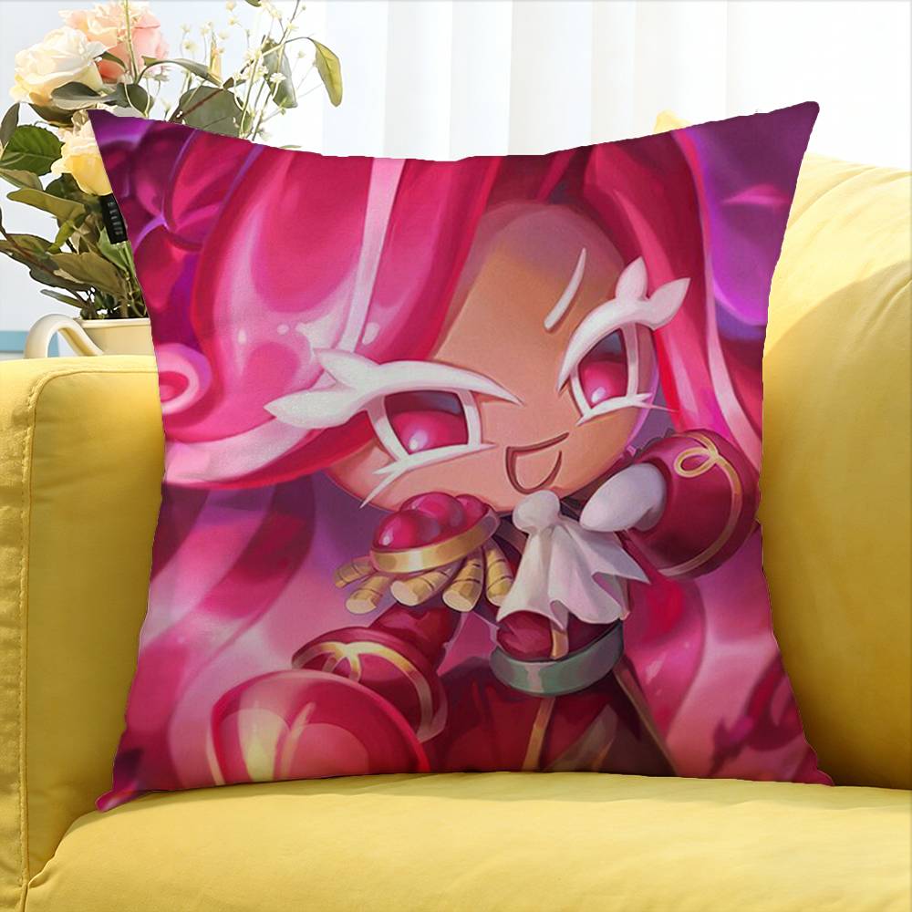 Game CCookie RRun Kingdom World Various Sizes Square Pillow Case For Car Home Bedchamber Decor