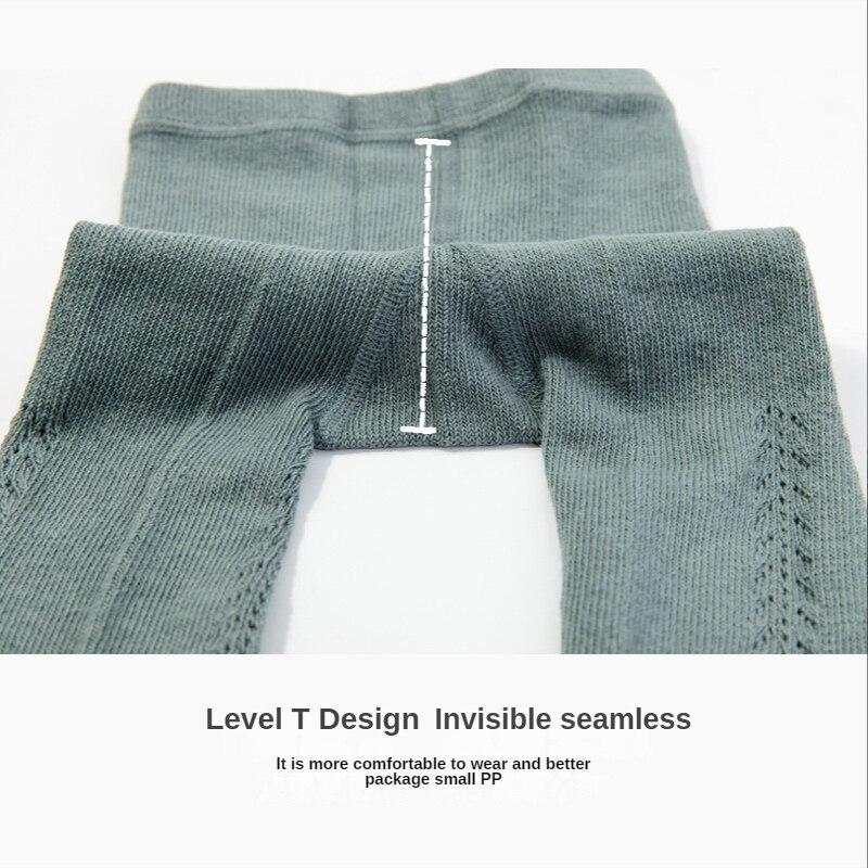 Испанские чулки для девочек, весенне-летние плотные колготки в рубчик для малышей, детские колготки