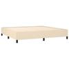 Maison Exclusive - Sommier à lattes de lit avec matelas Crème 200x200 cm Tissu