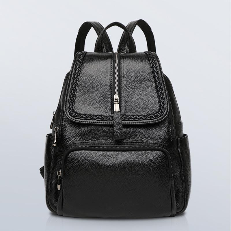 Корейский стиль модный и универсальный женский маленький рюкзак из коровьей кожи женская сумка мягкая кожаная сумка