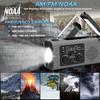 Portable Solar Radio Flashlight Hand Crank Weather Radio AM/FM/NOAA Radio Crank Radios 3 Way Charging Survival Radio For Camping