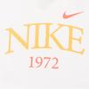 Nike Классическая спортивная одежда, буквенно-цифровой повседневный пуловер с круглым вырезом, футболка с коротким рукавом, женские топы, белые FQ6601-101