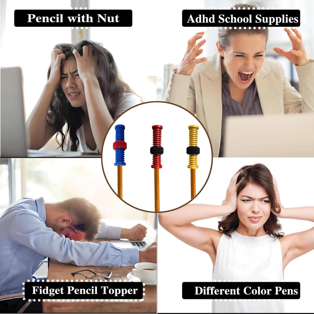 Карандаш с резьбой для СДВГ, Карандаш с резьбой и гайкой