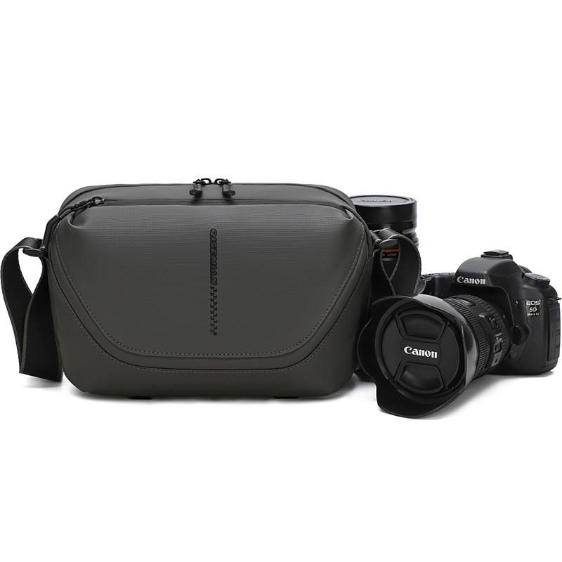 Mens Crossbody Camera Bag DSLR Mirrorless With 1 2 Lenses Waterproof Oxford Fabric Outdoor Travel Photography