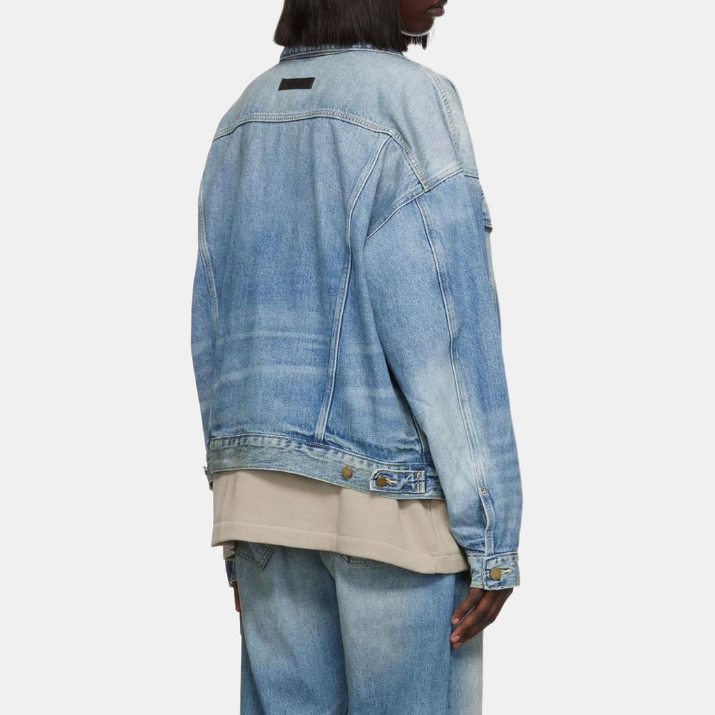 Fear Of God Essentials Denim Jacket Unisex Blue FOG-FW22-005