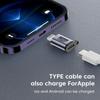 Адаптер Micro USB на Type C Мини-USB на USB C 480 Мбит/с Быстрая зарядка данных Разъем Адаптер USB-C на Lightning для