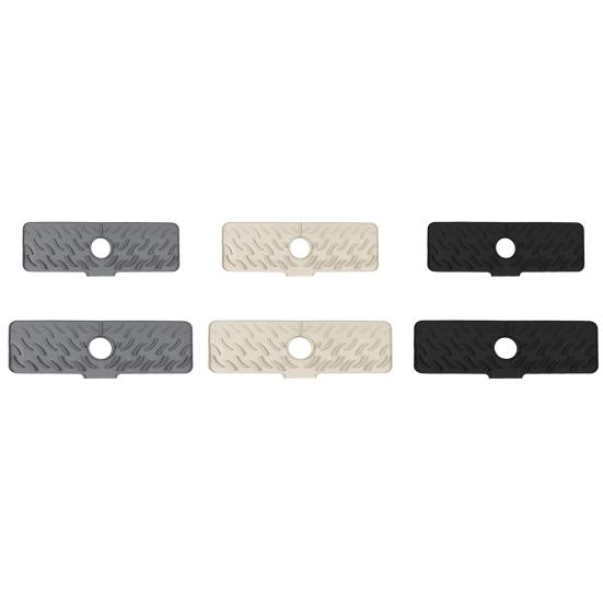 Силиконовый коврик для раковины Быстросохнущий коврик Защита от брызг на кран Водосборник Коврик против брызг для кухни ванной