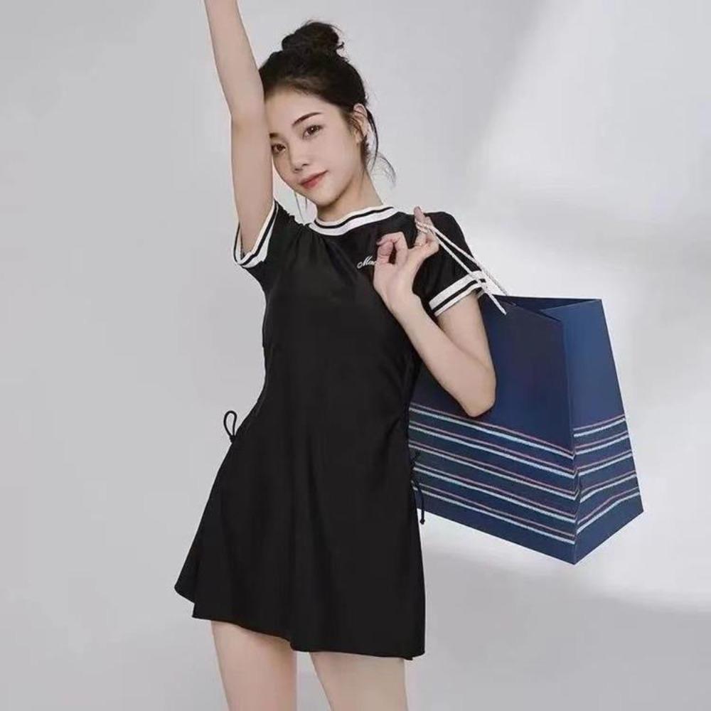 Летний тонкий раздельный чехол для плавания с мясом, консервативный, чистый, повседневный, купальный костюм