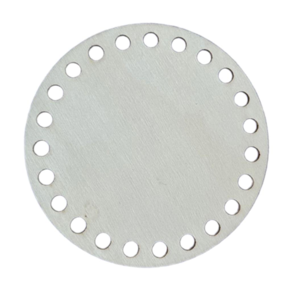 Perforated Wood Basket Base Blank Crochet Basket Base for Making Crochet Knitting Baskets Hand Weaving Home Decoration