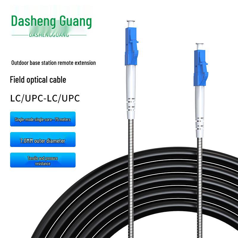 Dasheng Optic Telecom-Grade Armored Single-Mode Fiber Optic Patch Cable