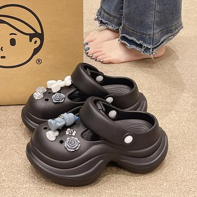 Модные домашние тапочки Обувь на платформе Женские 2025 Закрытый носок Роскошные шлепанцы Плоские Дизайнерские Летняя мода Мэри Джейн Плоская обувь Женская домашняя