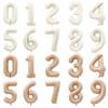 32/40Inch Cream Color Number Balloons 1-9 Large Digital Foil Helium Ball Girl Kids Adult Happy Birthday Party Decoration Wedding