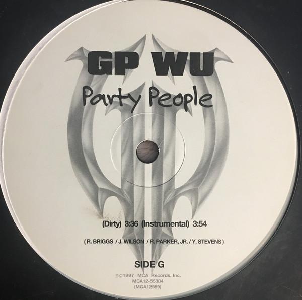 12-дюймовая пластинка GP WU - Party People MCA1255304 MCA Records 1997 США Рэп и хип-хоп/R&B Б/у
