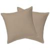 Duvet Cover - HOMEROKK - 240x260cm - 100% Cotton - 2 Pillowcases - Light Taupe