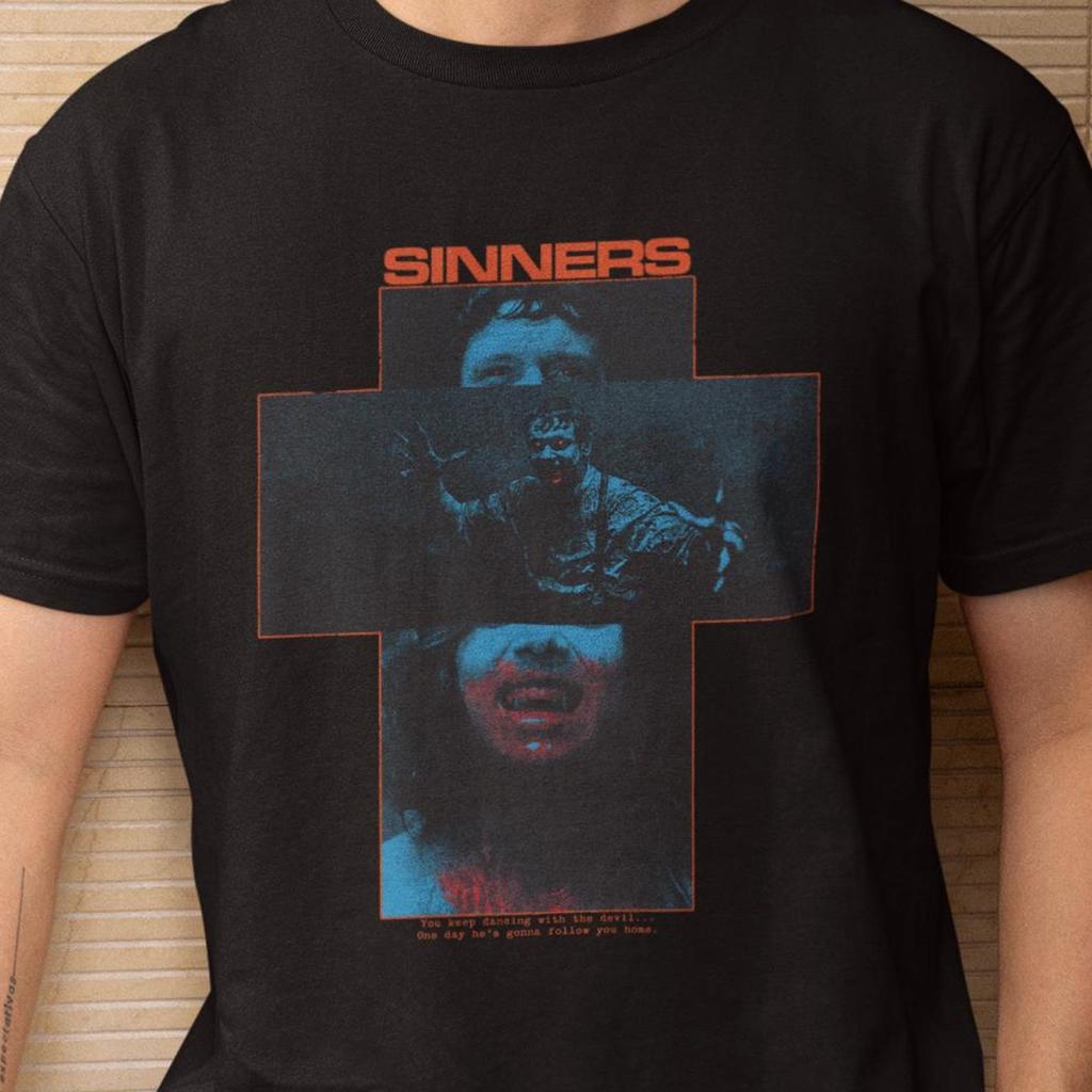 Sinners Movie T-Shirt | Vintage Vampire Movie Graphic Shirt, Unisex Streetwear Tee