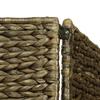 3 Panel Brown Room Divider 116 * 160 cm Wicker (Water Hyacinth)