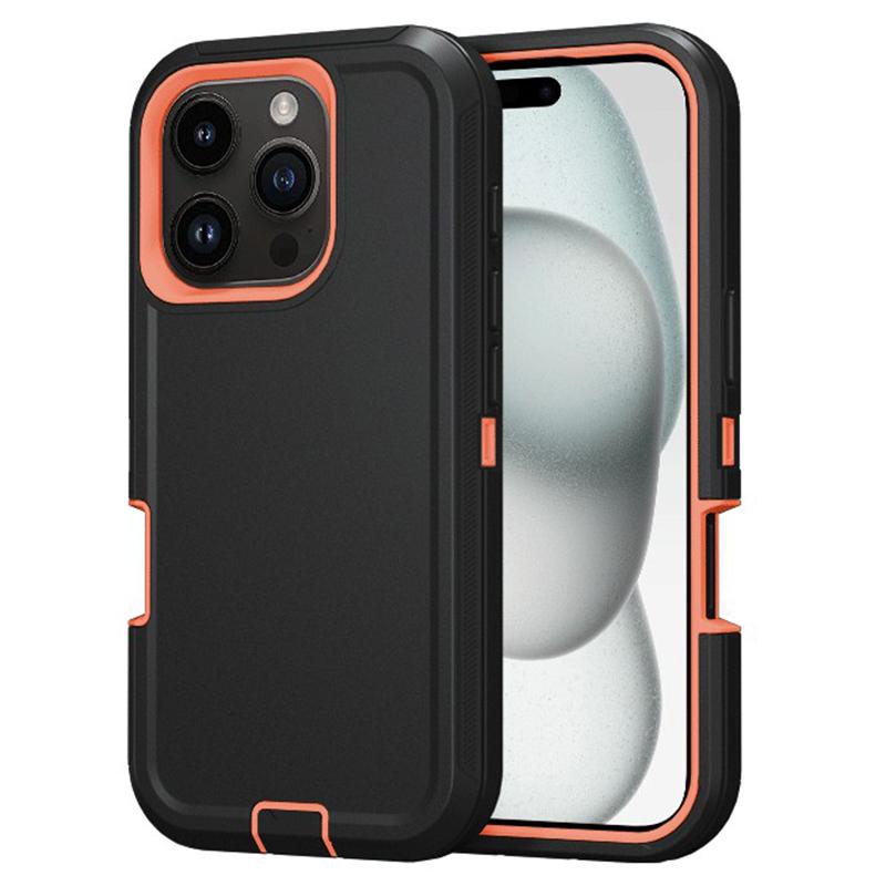 For iPhone 16 Pro Cell Phone Cases Detachable PC+TPU Drop-proof Back Protector Cover