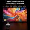 JMGO N1S Portable Triple Laser Projector - 4K UHD, 120Hz, 1200CVIA, for Home Theater & Outdoor Gaming