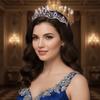 Хрустальная корона со стразами, роскошная тиара королевы принцессы, красивая свадебная корона, товары для вечеринок