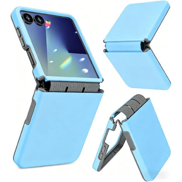 Suitable for Samsung ZFlip 20% off foldable phone case, skin-feel integrated protective cover, zflip7 full protection, anti-drop soft edges